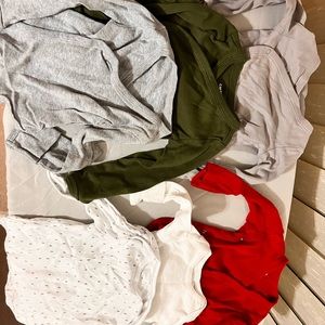 Bundle deal:baby Side Snap-Tee. Snuggly,soft with light wear. In good condition.